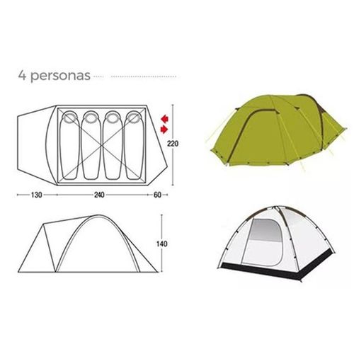 Carpa camping Northland® 4 personas